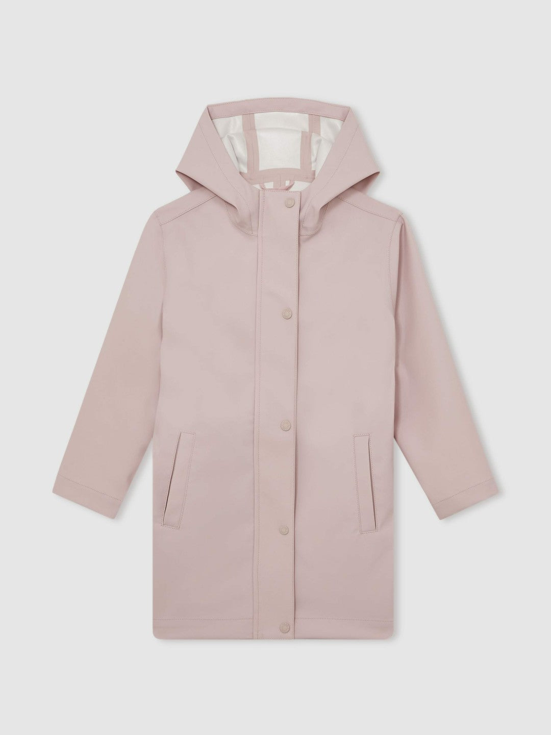 Reiss Hooded Rain Jacket in Pink