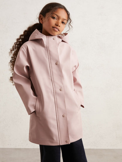 Reiss Hooded Rain Jacket in Pink