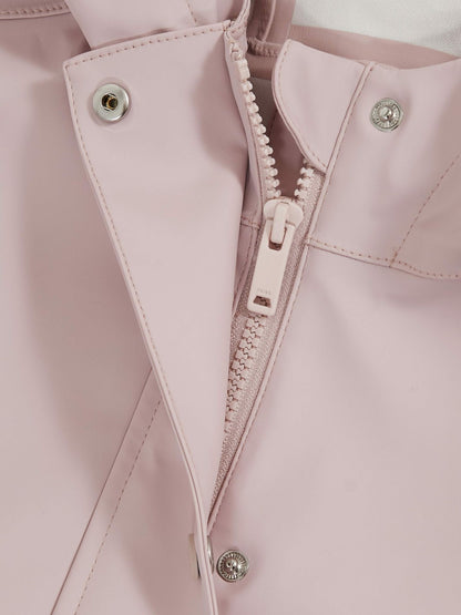 Reiss Hooded Rain Jacket in Pink