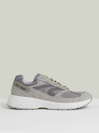 Reiss Panelled Running Trainers in Grey