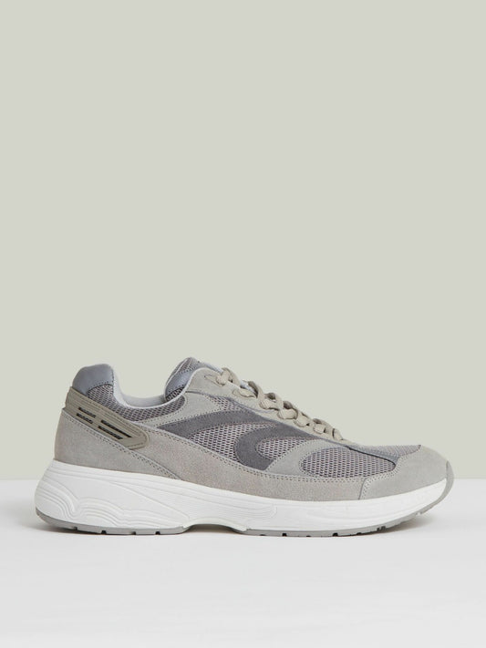 Reiss Panelled Running Trainers in Grey