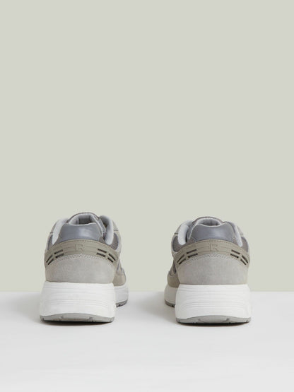 Reiss Panelled Running Trainers in Grey