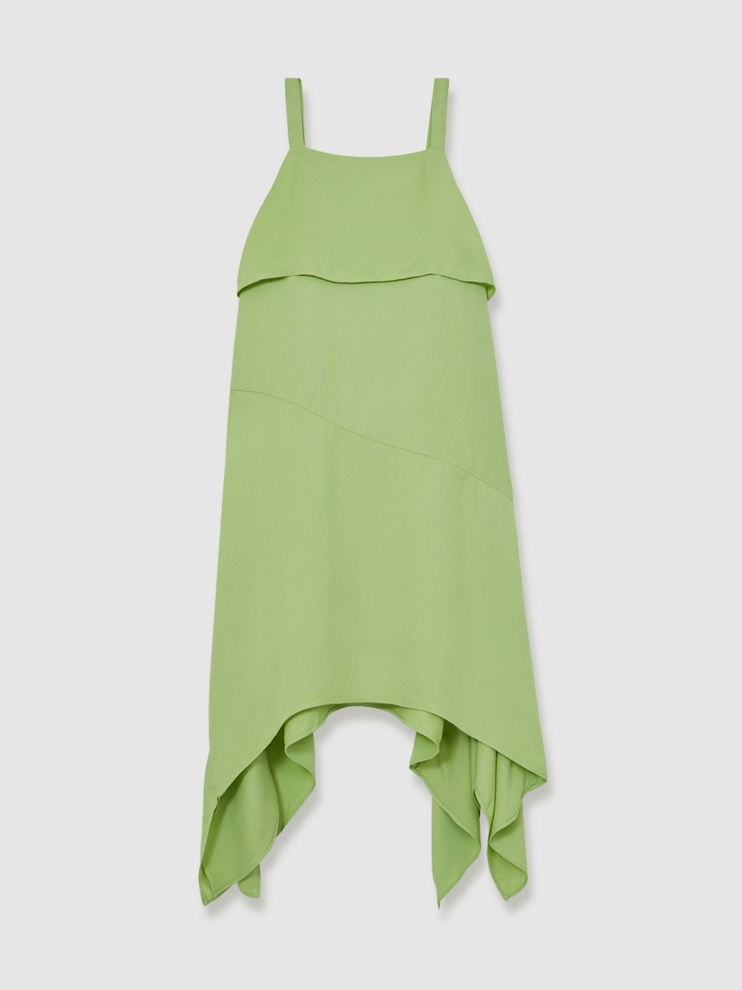 Reiss 13-14 yrs Handkerchief-Hem Sleeveless Dress in Green