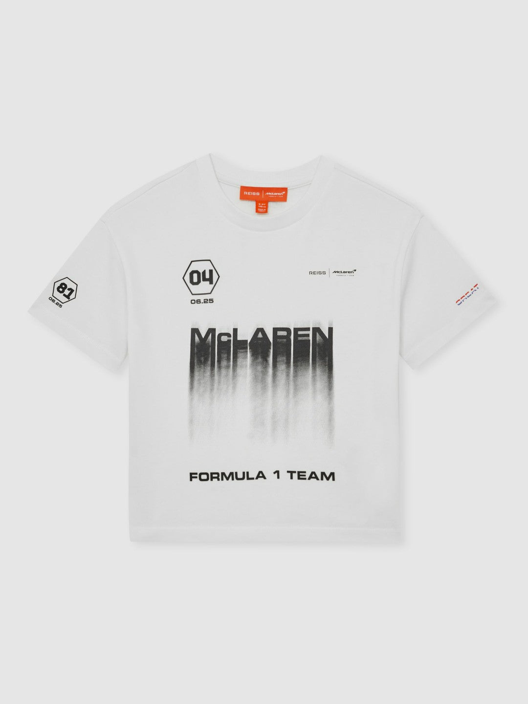 Reiss 3-9 yrs McLaren F1 Team British GP T-Shirt Unisex Fit in White