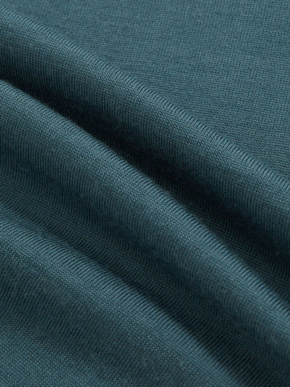 Reiss Merino Wool Half Zip Jumper in Orion Blue
