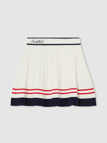 Reiss 9-13 yrs SmileyWorld Tennis Skirt in Off White
