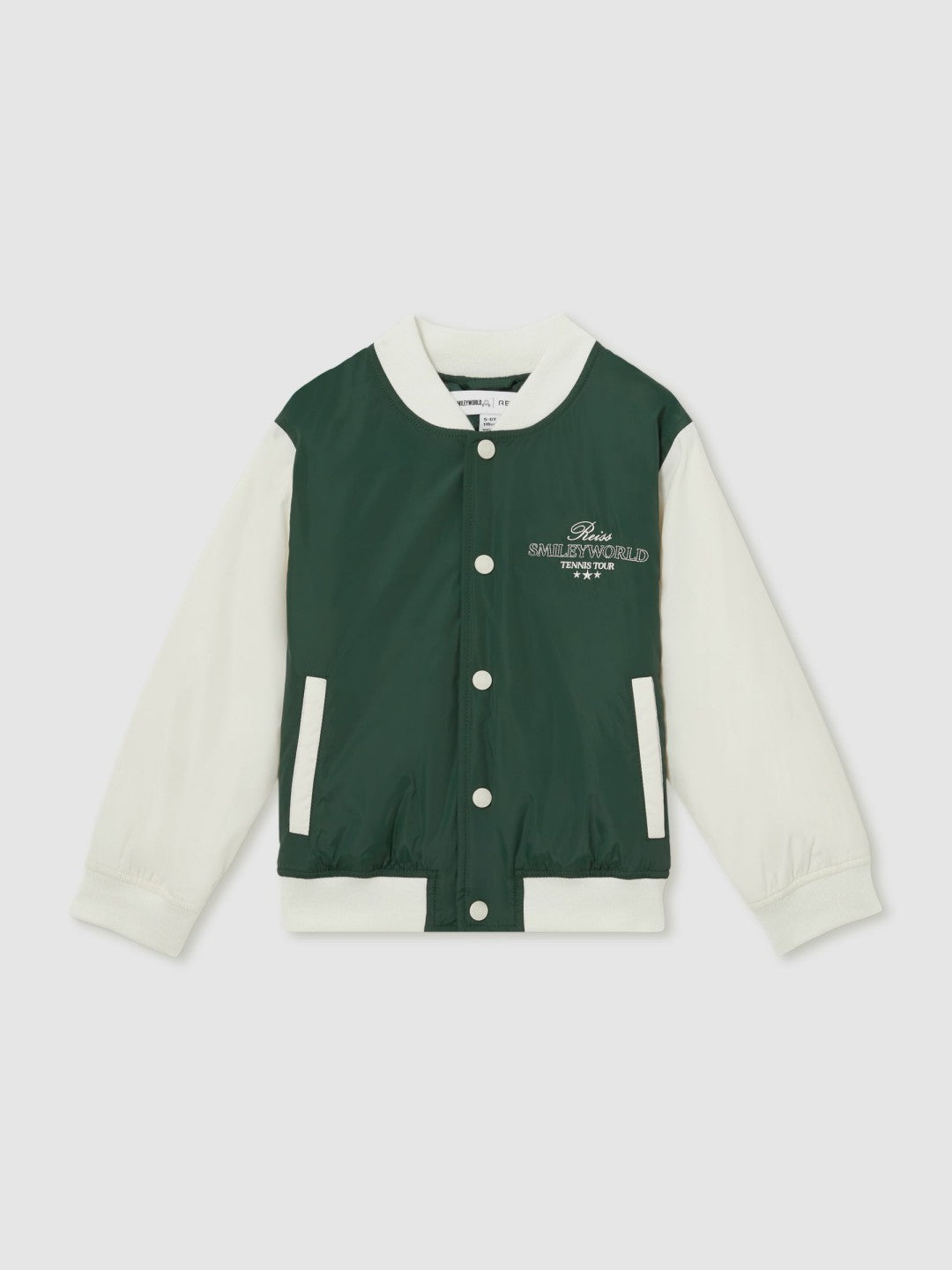 Reiss 9-13 yrs SmileyWorld Bomber Jacket in Dark Green
