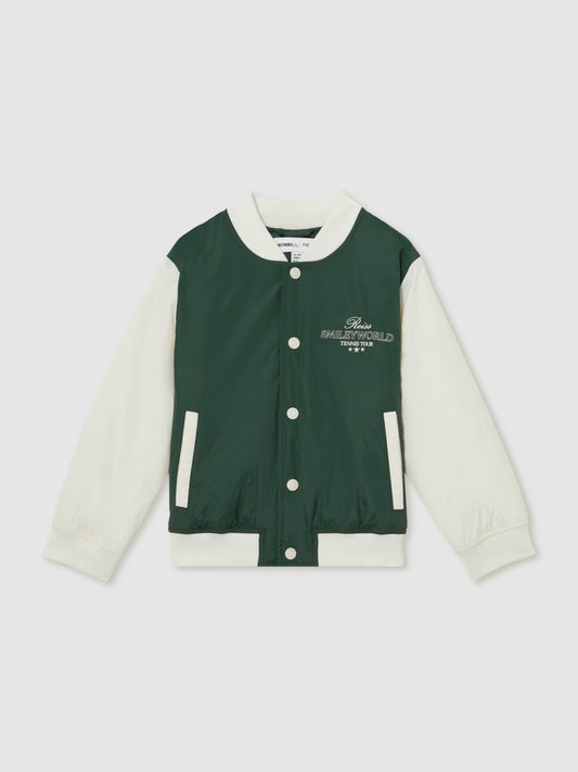 Reiss 13-14 yrs SmileyWorld Bomber Jacket in Dark Green