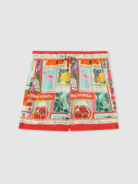 Reiss 13-14 yrs SmileyWorld Motif-Print Shorts in Multi