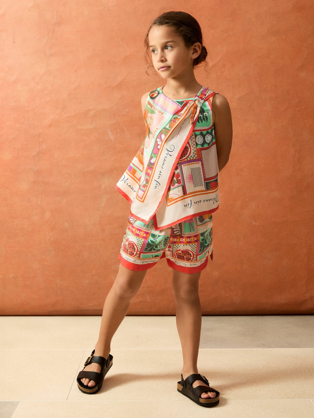 Reiss 13-14 yrs SmileyWorld Motif Print Top in Multi