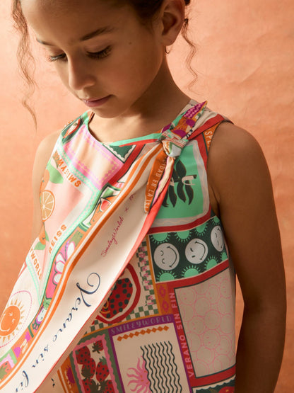 Reiss 13-14 yrs SmileyWorld Motif Print Top in Multi