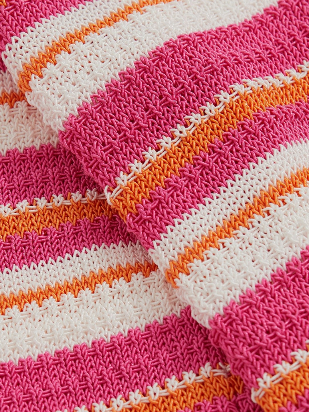 Reiss 4-9 yrs SmileyWorld Stripe Knit Trousers in Pink