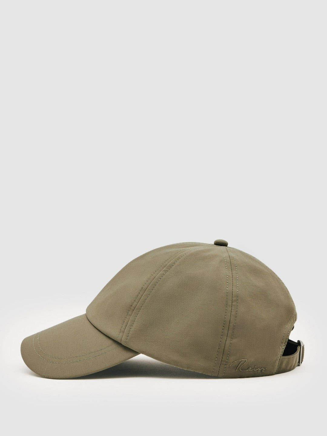 Reiss Embroidered-Logo Tech Baseball Cap in Sage Green