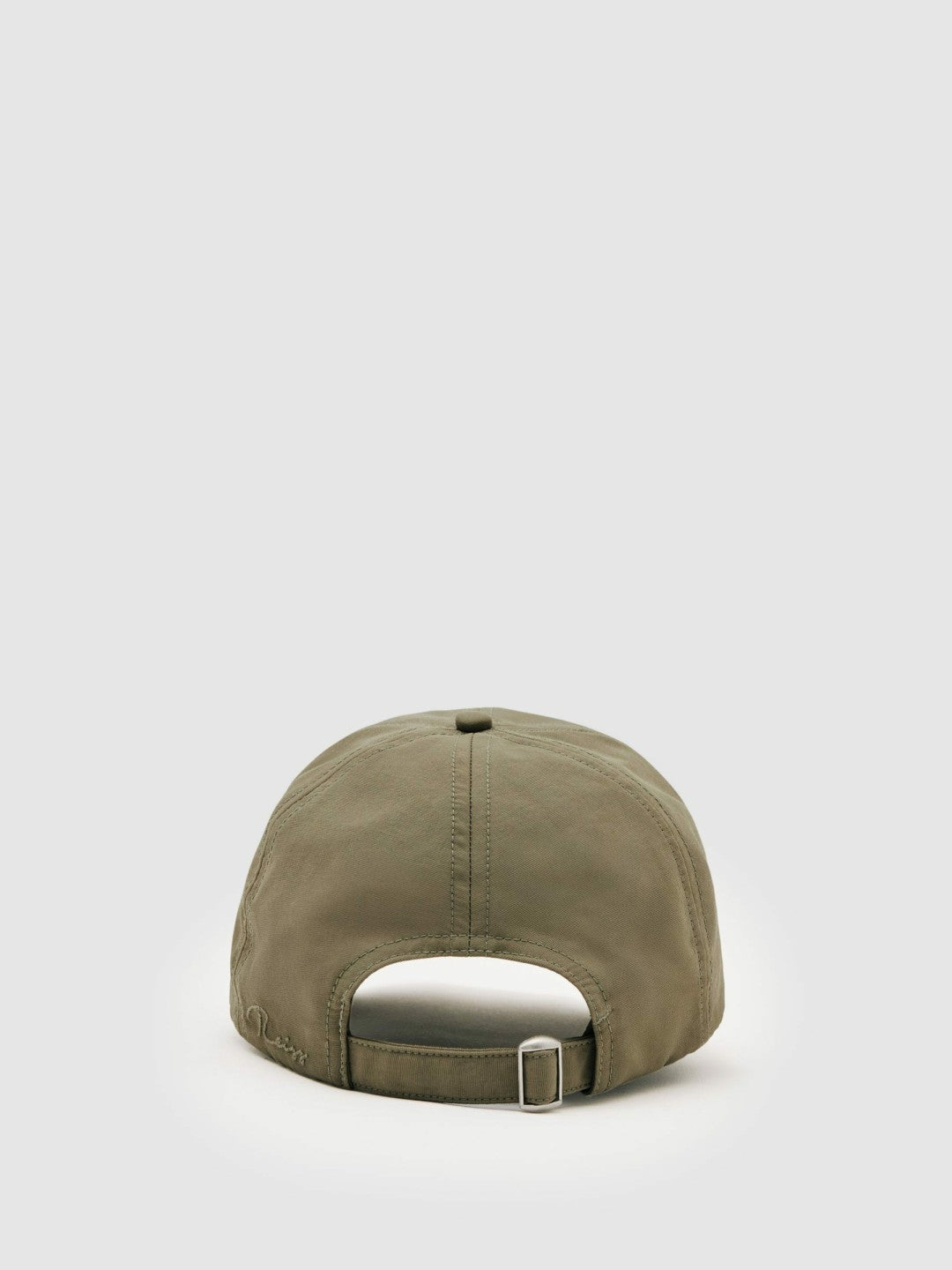 Reiss Embroidered-Logo Tech Baseball Cap in Sage Green