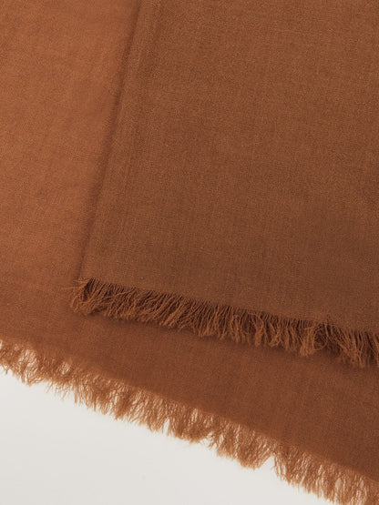 Reiss Wool-Cashmere Lightweight Scarf in Camel
