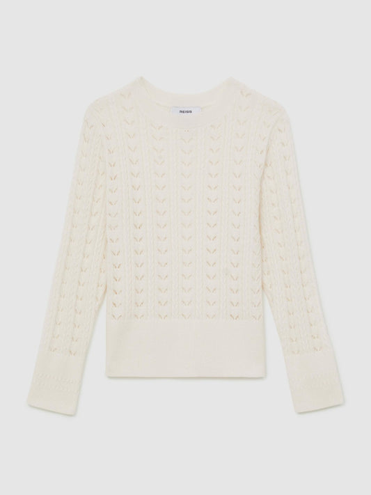 Reiss Jumper in Ivory