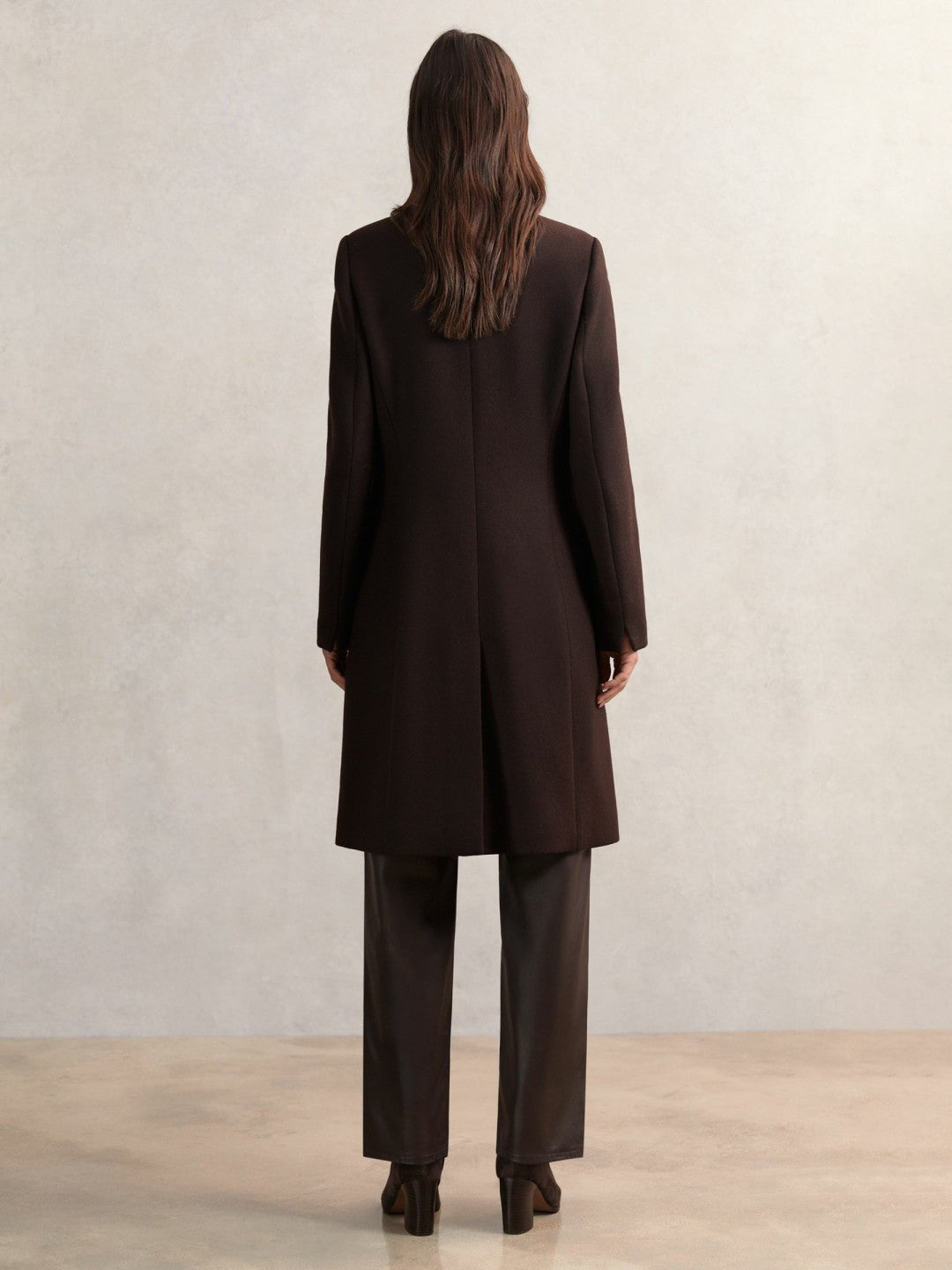 Reiss Coat in Chocolate Brown