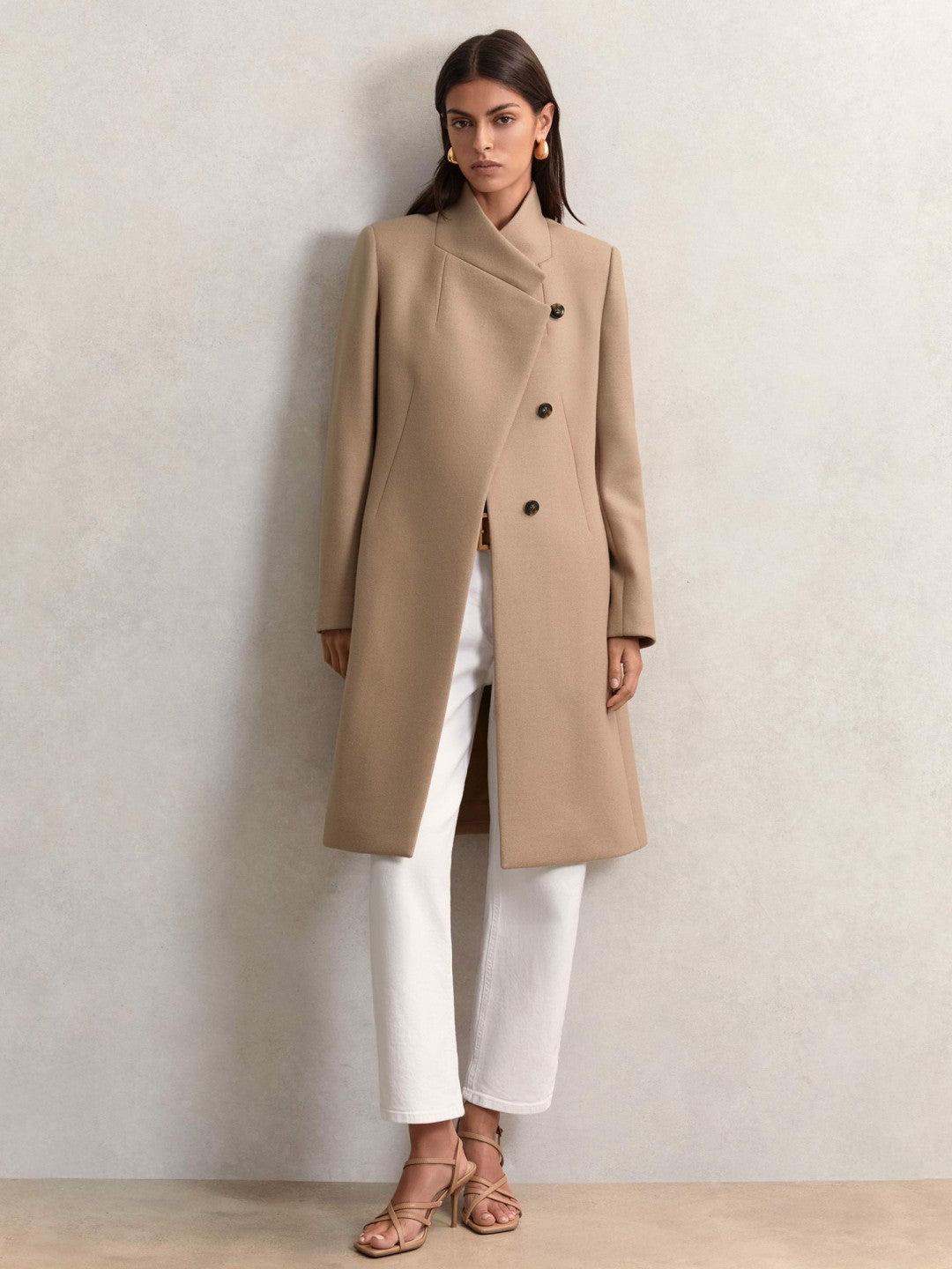 Reiss Petite Coat in Camel