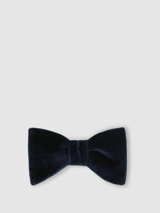 Reiss Velvet Bow Tie in Navy