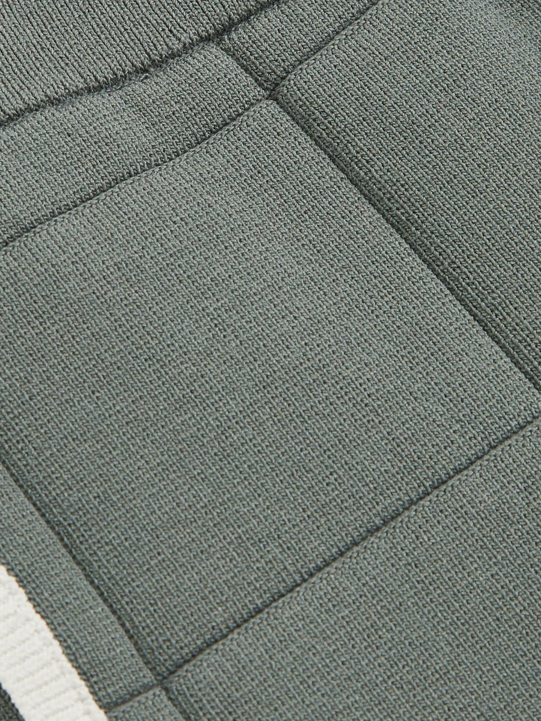 Reiss 3-9 yrs Tipped Knit Stitch-Detail Shorts in Dark Sage Green