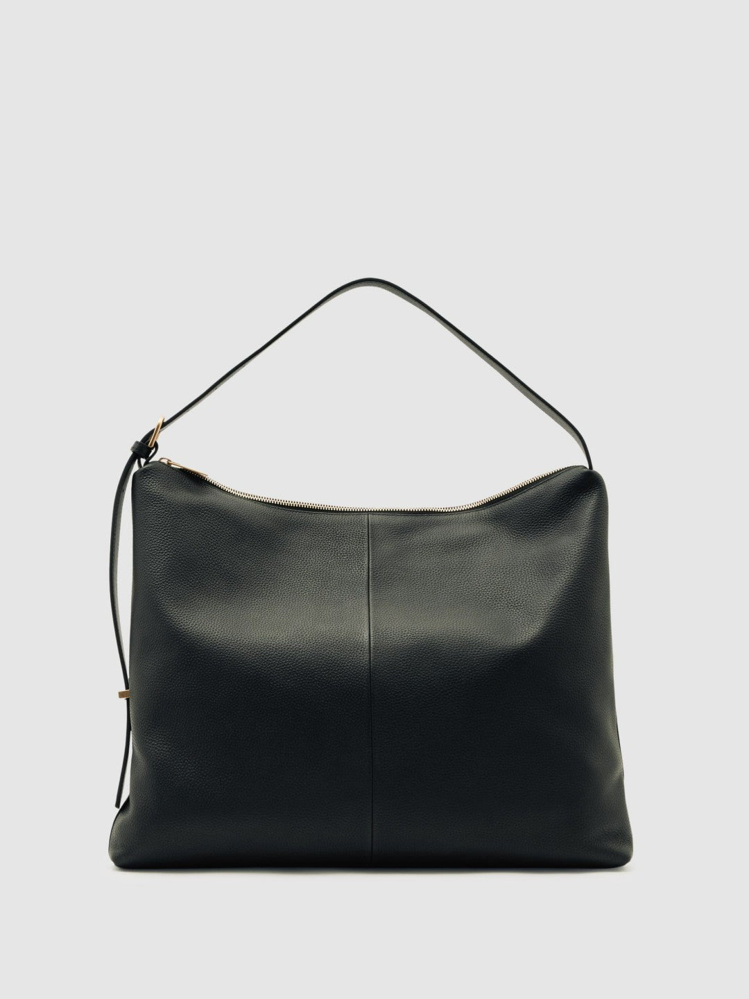 Reiss Grained Leather Tote Bag in Black