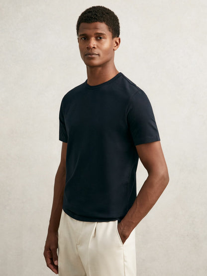 Reiss T-Shirts 3 Pack in White/Navy/Dark Sage Green