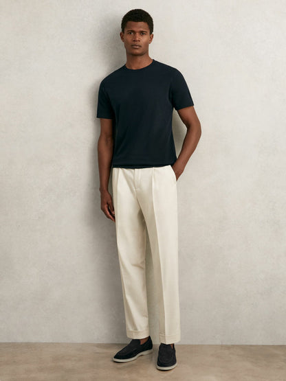Reiss T-Shirts 3 Pack in White/Navy/Dark Sage Green