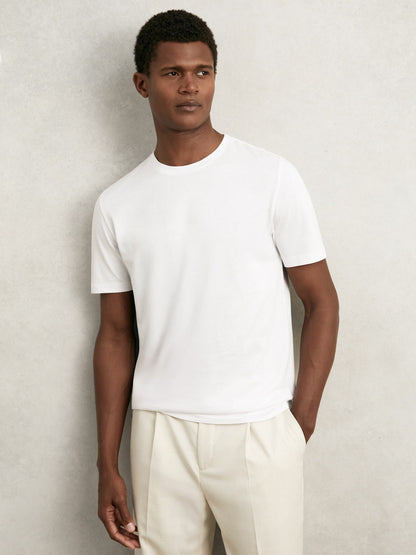 Reiss T-Shirts 3 Pack in White/Navy/Dark Sage Green