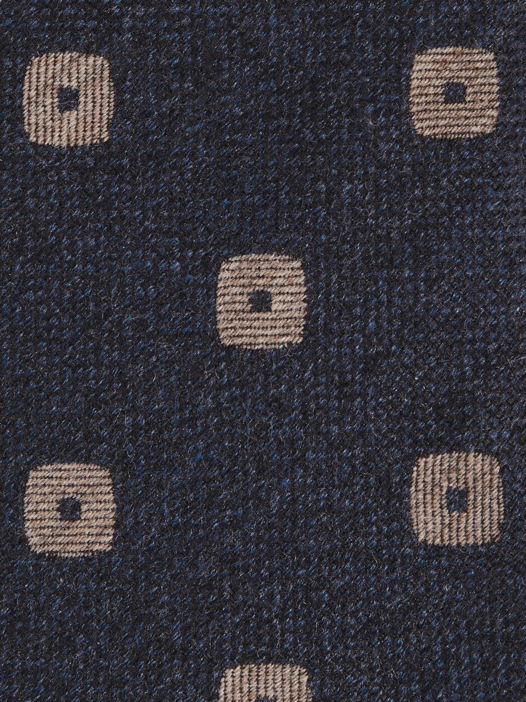 Reiss Silk-Wool Square-Medallion Tie in Navy