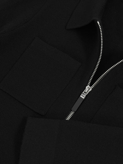 Reiss 3-9 yrs Knitted Zip-Through Cardigan in Black