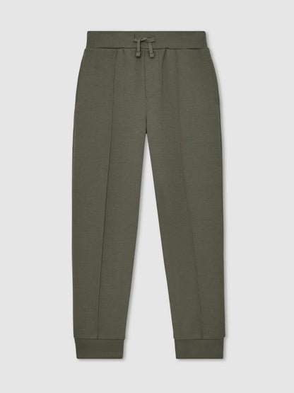 Reiss 9-13 yrs Interlock Drawstring Joggers in Dark Sage