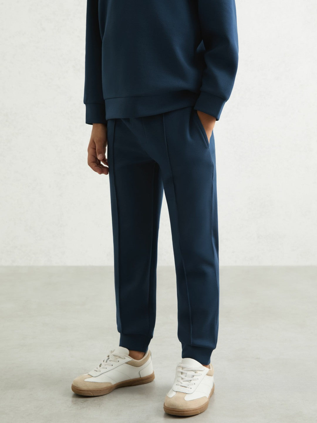 Reiss 9-13 yrs Interlock Drawstring Joggers in Ocean Blue