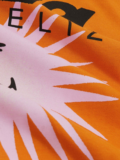 Reiss 9-13 yrs SmileyWorld Sun Motif T-Shirt in Orange