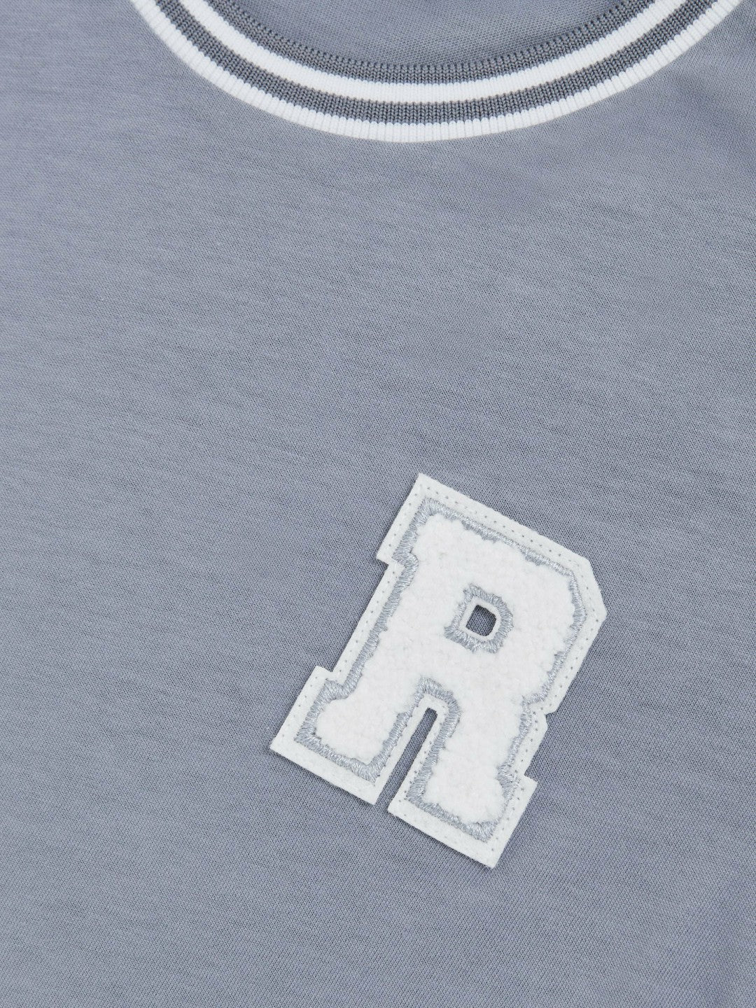 Reiss 3-9 yrs Cotton Letter Patch T-Shirt in Airforce Blue