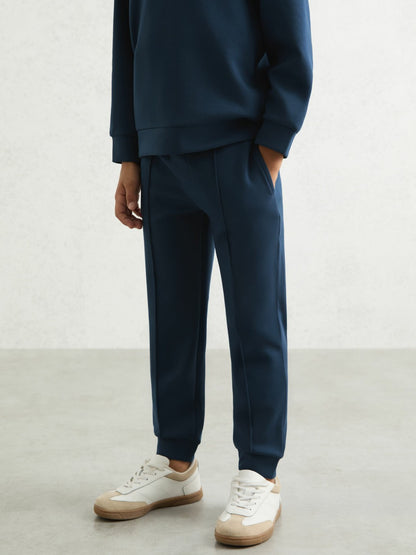 Reiss 13-14 yrs Interlock Drawstring Joggers in Ocean Blue