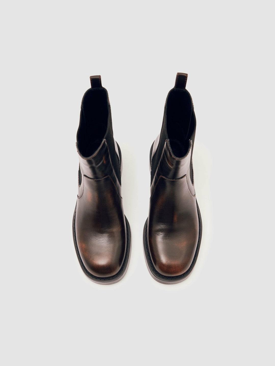 Reiss Leather Chelsea Boots in Brown