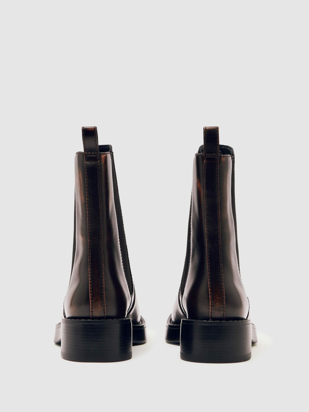 Reiss Leather Chelsea Boots in Brown