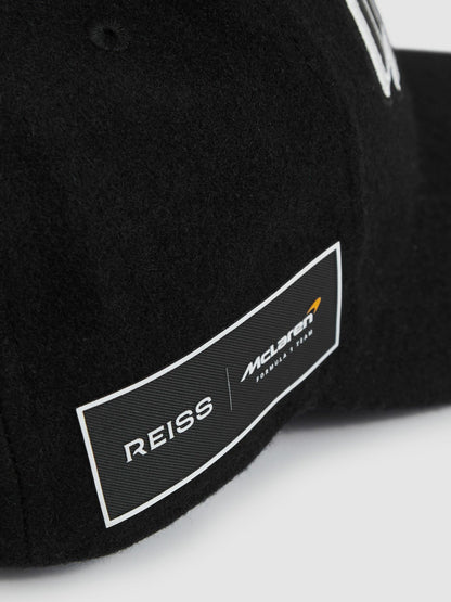 Reiss McLaren Racing Embroidered Cap Unisex Fit in Black