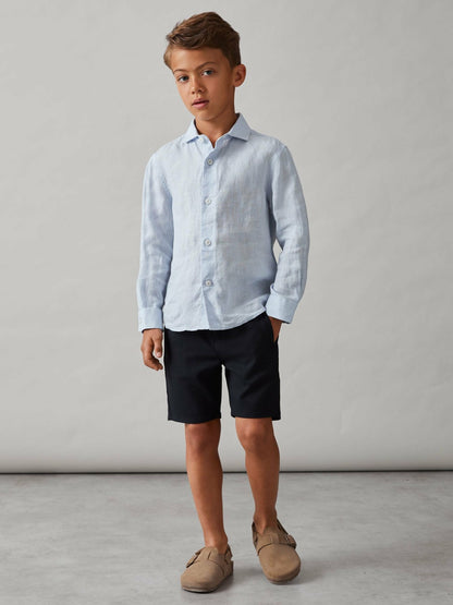 Reiss 13-14 yrs Relaxed Drawstring Shorts in Navy