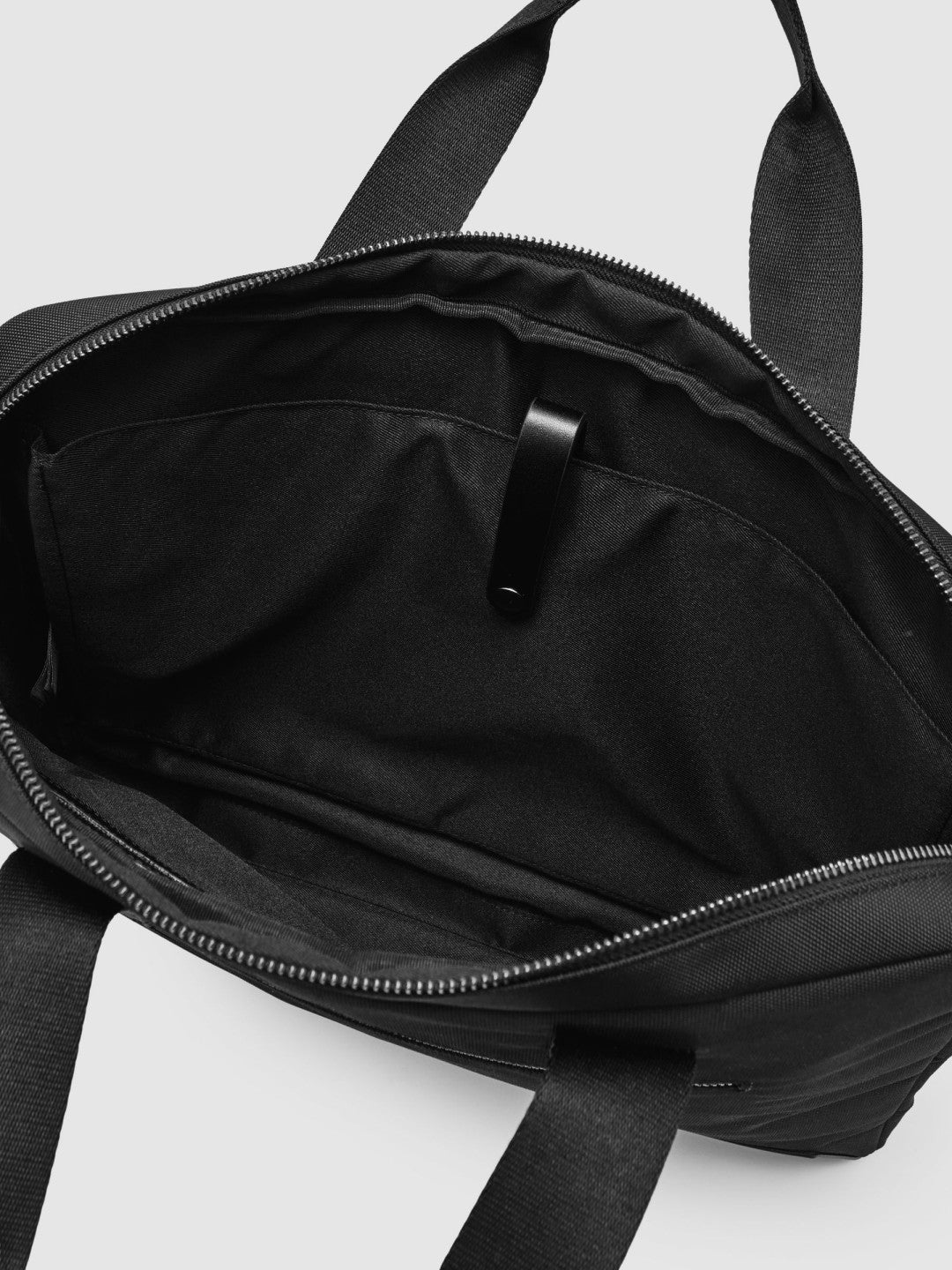 Reiss Woven Briefcase in Black
