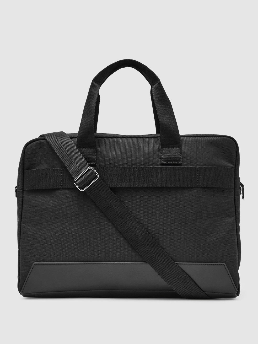 Reiss Woven Briefcase in Black