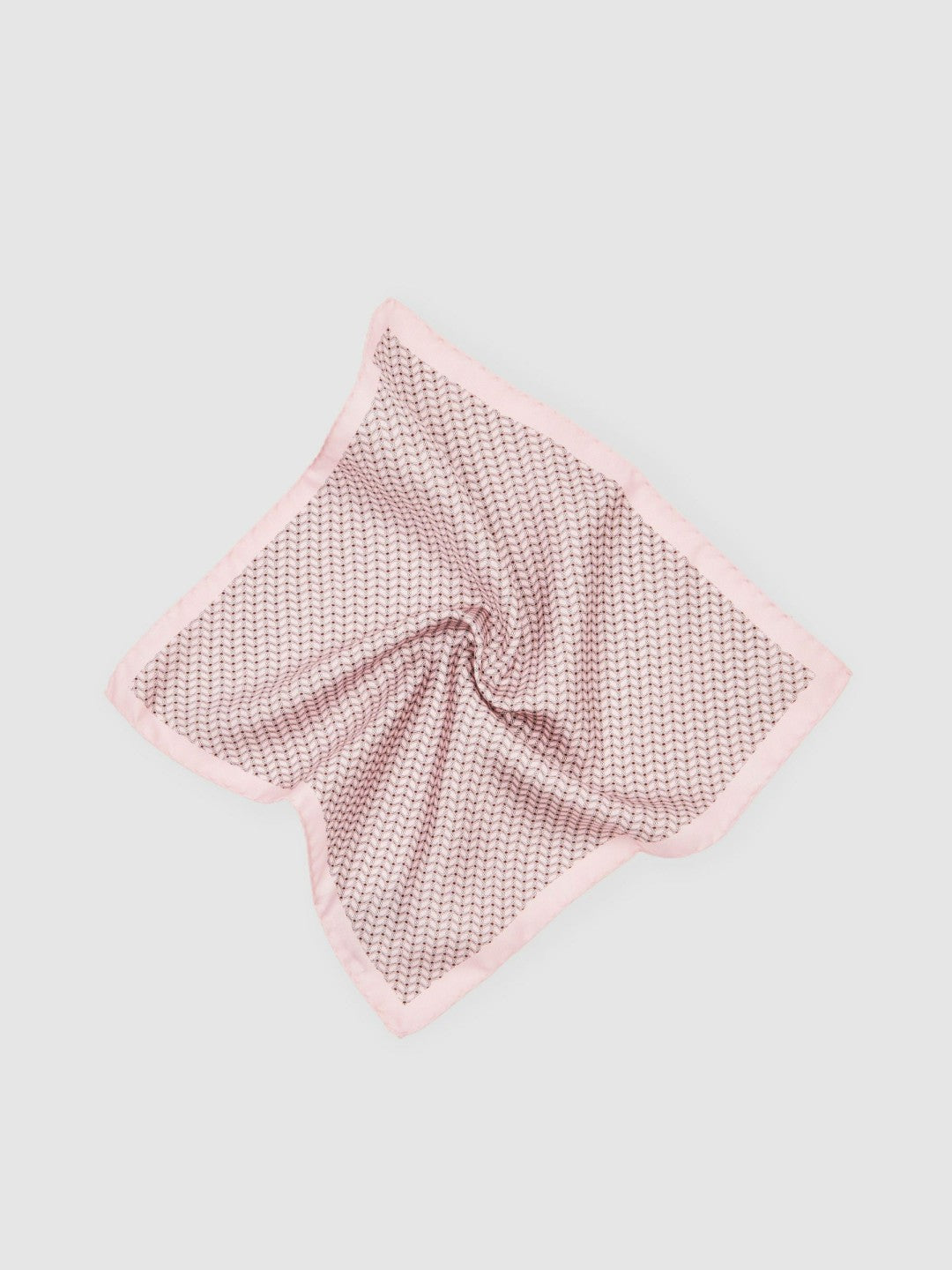 Reiss Geo Chain Detail Pocket Square in Soft Pink
