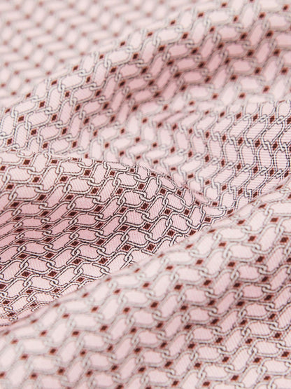Reiss Geo Chain Detail Pocket Square in Soft Pink