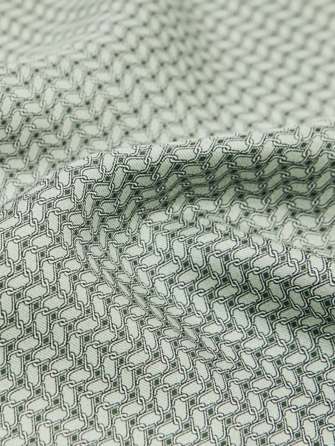 Reiss Geo Chain Detail Pocket Square in Sage