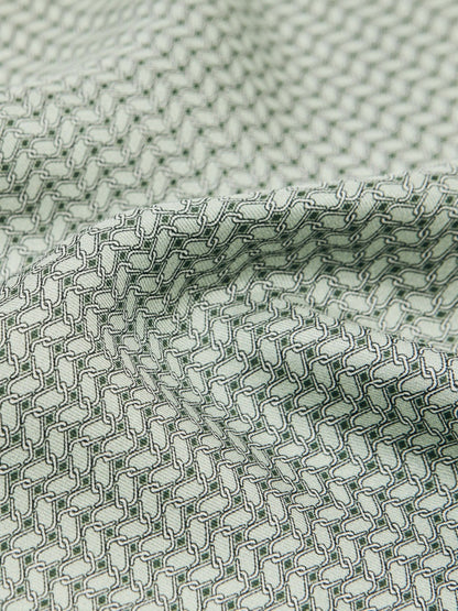 Reiss Geo Chain Detail Pocket Square in Sage