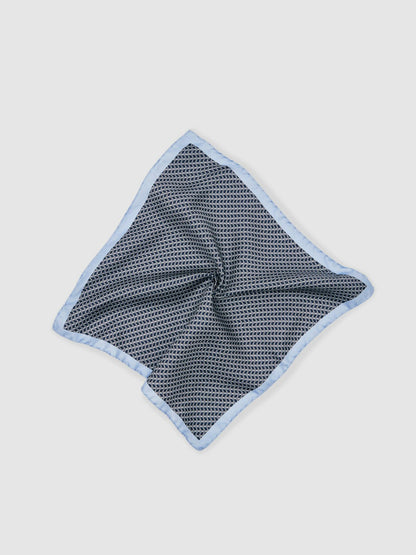 Reiss Geo Chain Detail Pocket Square in Navy