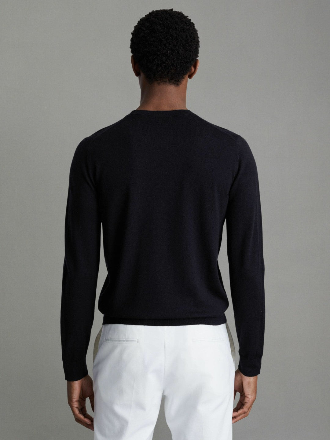 Reiss Pack of Two Merino Wool Jumpers in Navy