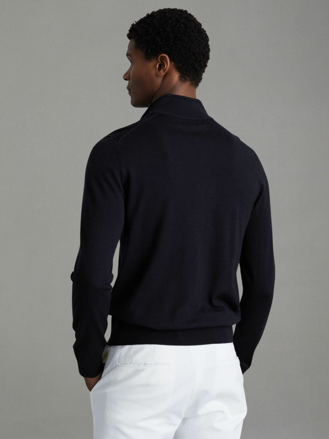 Reiss Pack of Two Merino Wool Jumpers in Navy