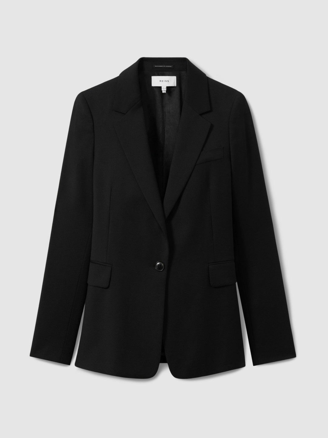 Reiss Petite Single Breasted Suit Blazer in Black