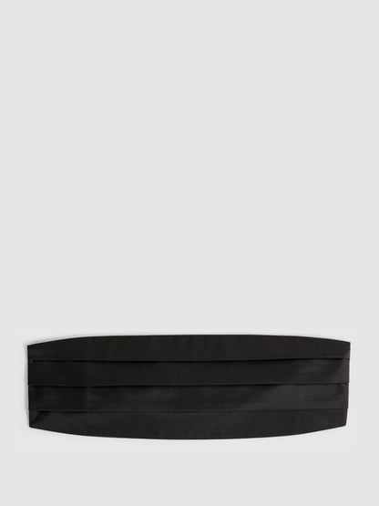 Reiss Silk Cummerbund in Black